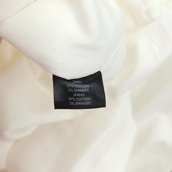 Ellen Tracy White Jumper Dress Large Buttons Size 10 - Picture 11 of 11